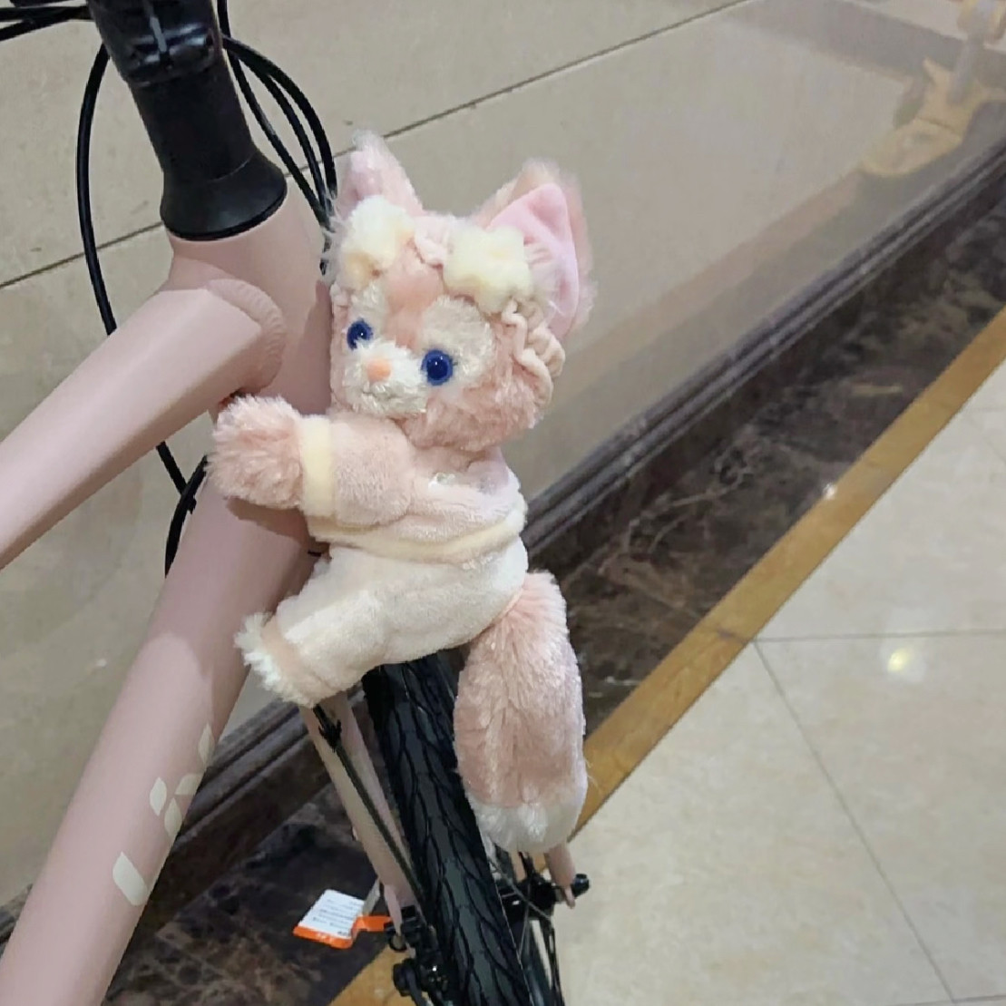 迪士尼星黛露玲娜贝儿骑行挂件 软萌毛绒玩偶 自行车车把车梁通用