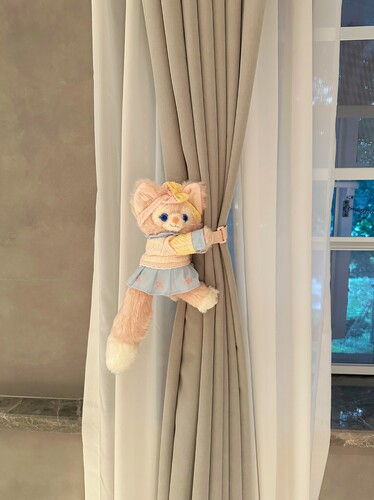新家的100个快递 星黛露可爱春日玲娜贝儿窗帘绑带公仔家居装饰