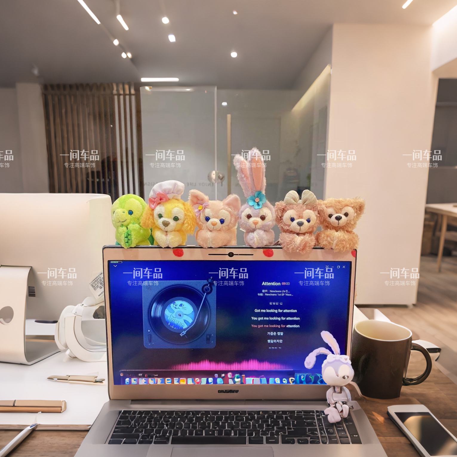 【可爱办公桌电脑装饰】迪士尼摆件毛绒公仔星黛露玲娜贝儿olu饼