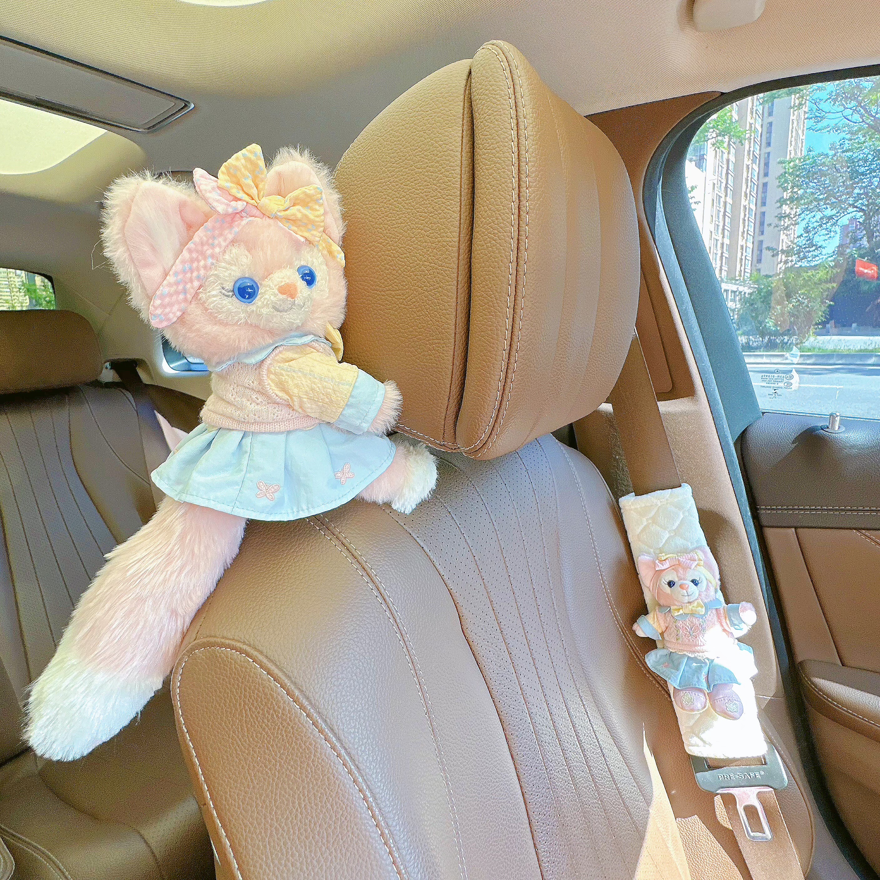 2025星黛露玲娜贝儿饼饼汽车安全带护肩套车内装饰保险带新车礼物