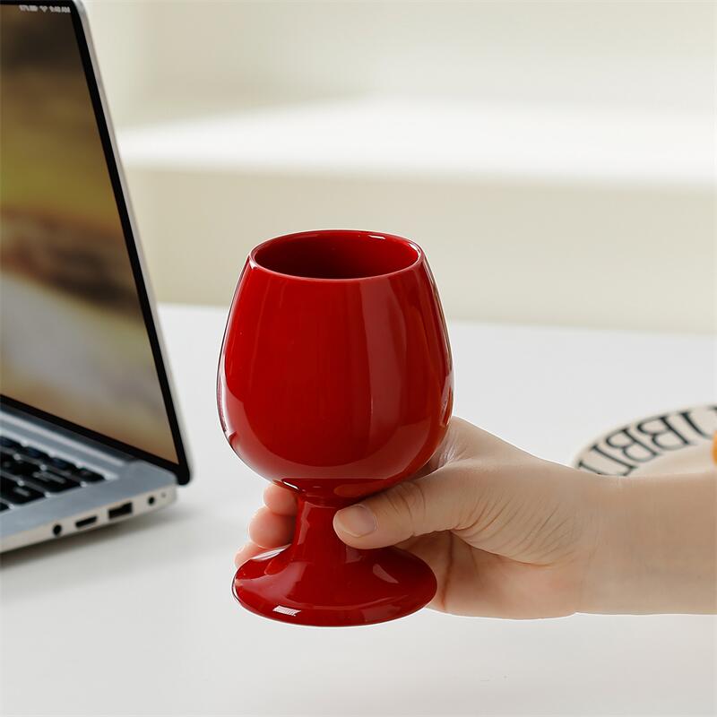 创意陶瓷杯高脚杯红酒杯葡萄酒杯