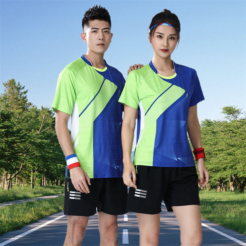 羽毛球服男女半袖T恤打乒乓球衣