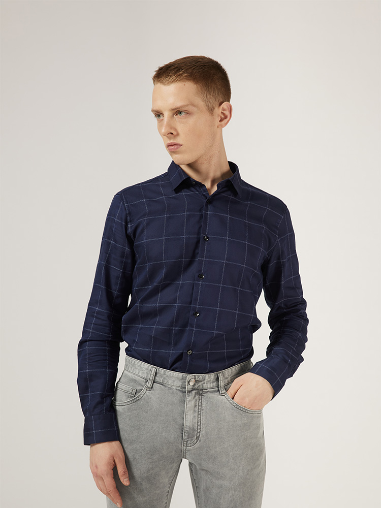 商场长袖长袖衬衫LaVico