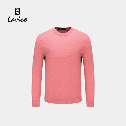【商场同款】Lavico/朗维高男士时尚休闲秋冬山羊绒长袖针织衫
