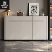 意式 鞋 马鞍皮家用门口鞋 柜入户门门厅柜大容量储物玄关柜实木簿款