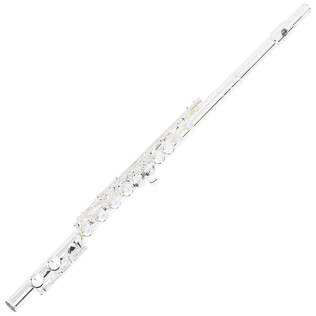 16孔长笛镀银C调长笛乐器曲列式闭孔E键学生考级演奏flute