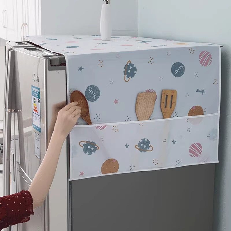 【下单立减50】冰箱防尘罩微波炉顶盖布收纳挂袋单开门双开门防灰