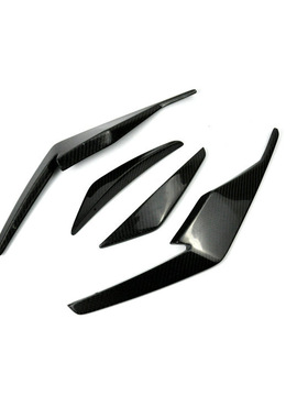 适用于19-23款奥迪R8 V8 V10碳纤维改装专用前杠风刀前铲刀锋贴件