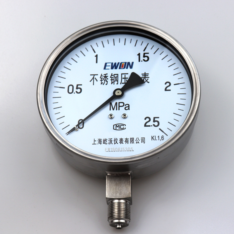 全不锈钢耐震压力表Y-150BF/