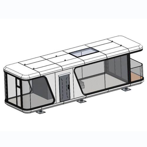 X1562-11.5米民宿太空舱三维SW模型设计3D图solidworks【SW2017】