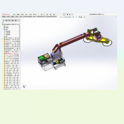 X1696-车载绿篱修剪机设计【说明1.5万字+13张CAD图+SW三维图】