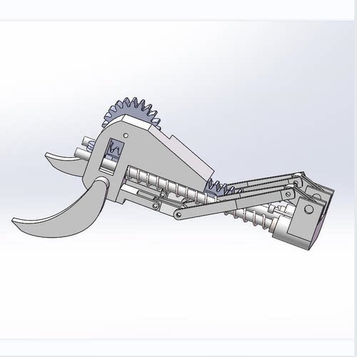 X1585-仿生青蛙跳跃机器人三维SW模型设计3D建模solidworks图