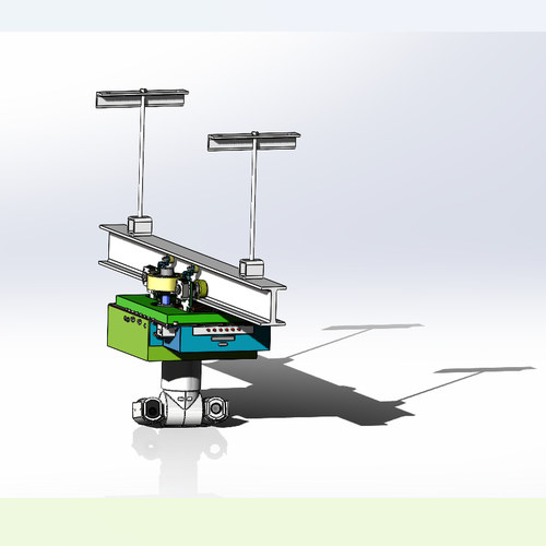 X1783-轨道巡检机器人装配体Solidworks三维模型设计3D图纸SW