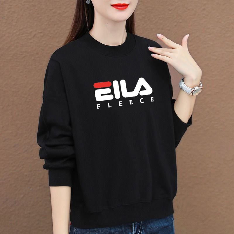 秋冬新款韩版宽松印花卫衣女长袖