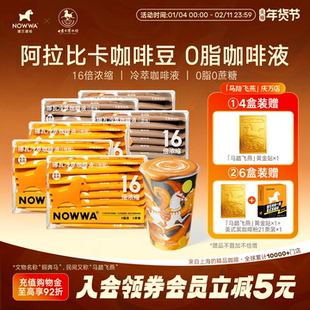 NOWWA挪瓦咖啡浓缩液速溶16倍浓缩液黑咖啡冷萃0脂0蔗糖