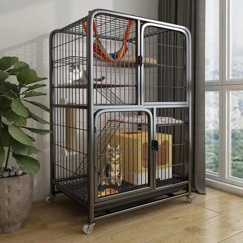 猫笼子超大自由空间带厕所猫窝猫舍室内家用多层豪华宠物大猫咪笼