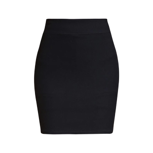 大码职业通勤半身裙女开叉一步裙弹力西装包臀裙胖mm高腰黑色包裙