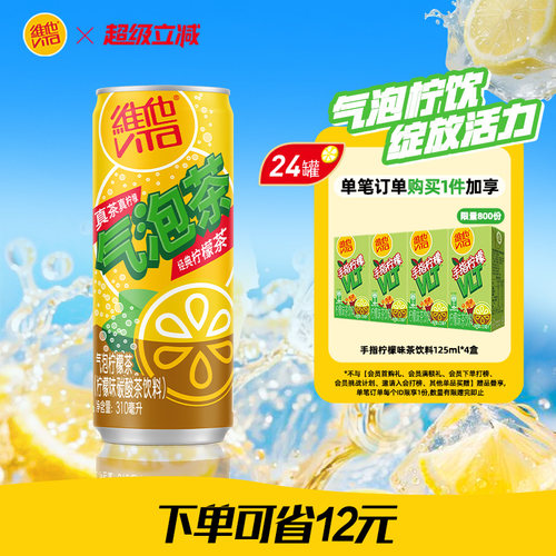 饮品整箱气泡茶柠檬茶