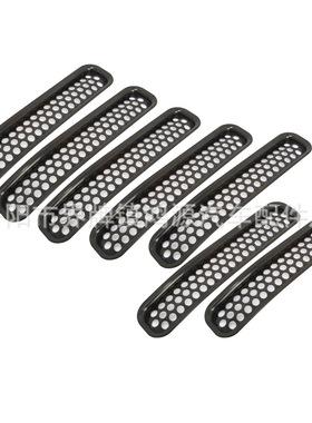 适用于牧马人改装件 TJ防虫网 改装中网牧马人中网圈中网格栅黑色