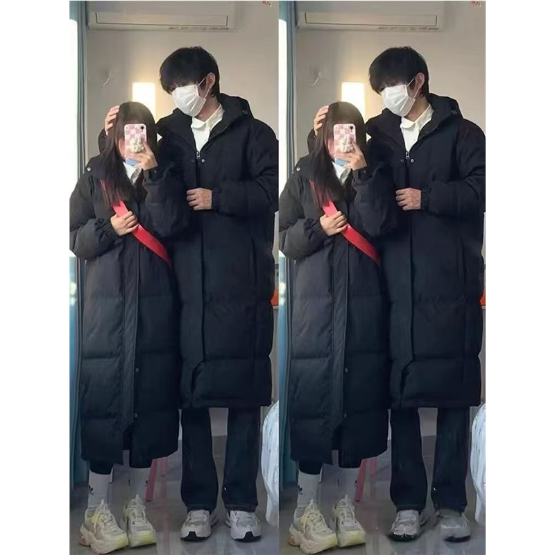 羽绒棉服女中长款过膝冬装新款2025中戏艺考爆款棉衣加厚棉袄外套