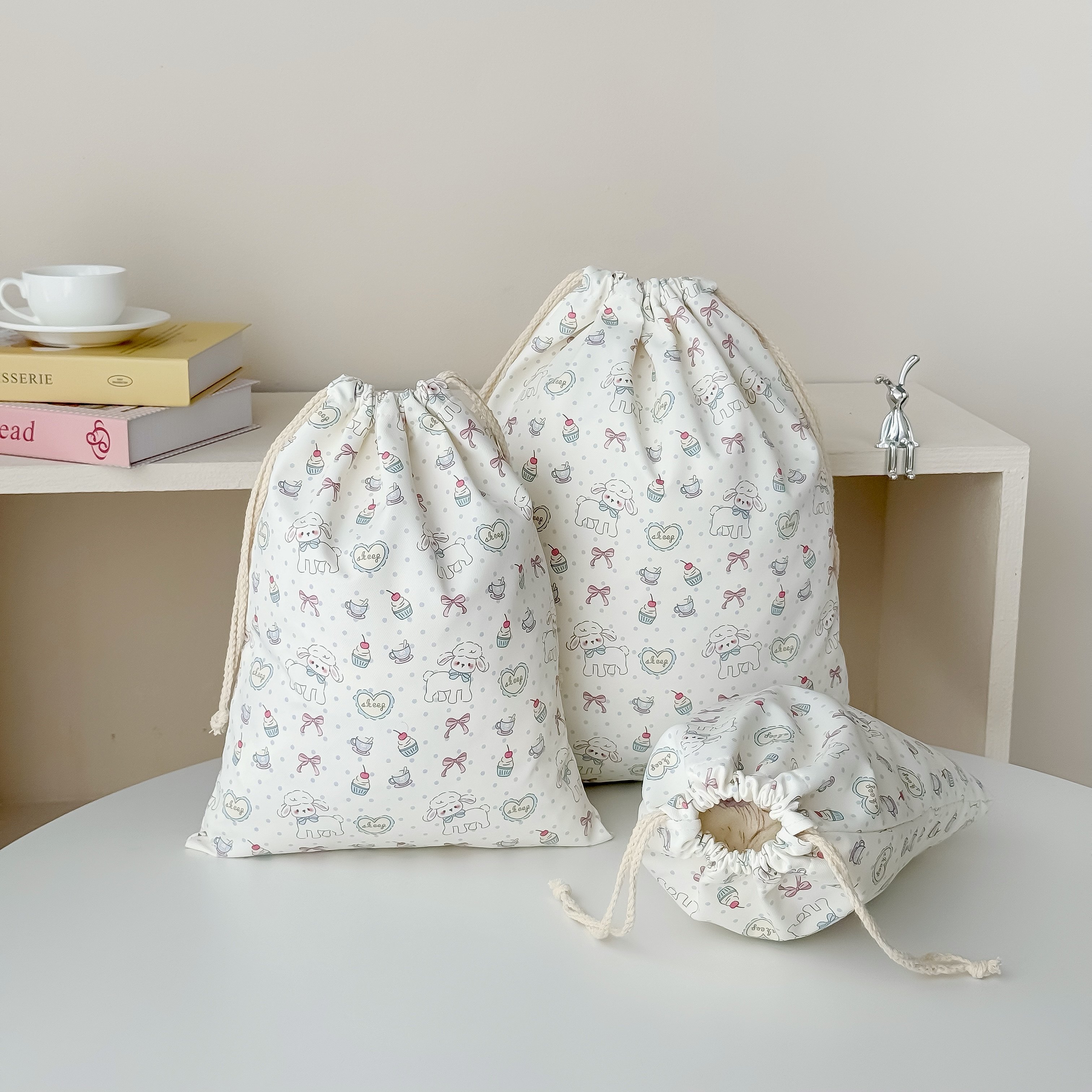 ins小清新旅行衣物收纳袋抽绳束口袋便携式旅游行李箱内衣内裤袋,收纳整理,其他收纳袋,淘宝优惠券,粉丝福利购,淘宝优惠卷