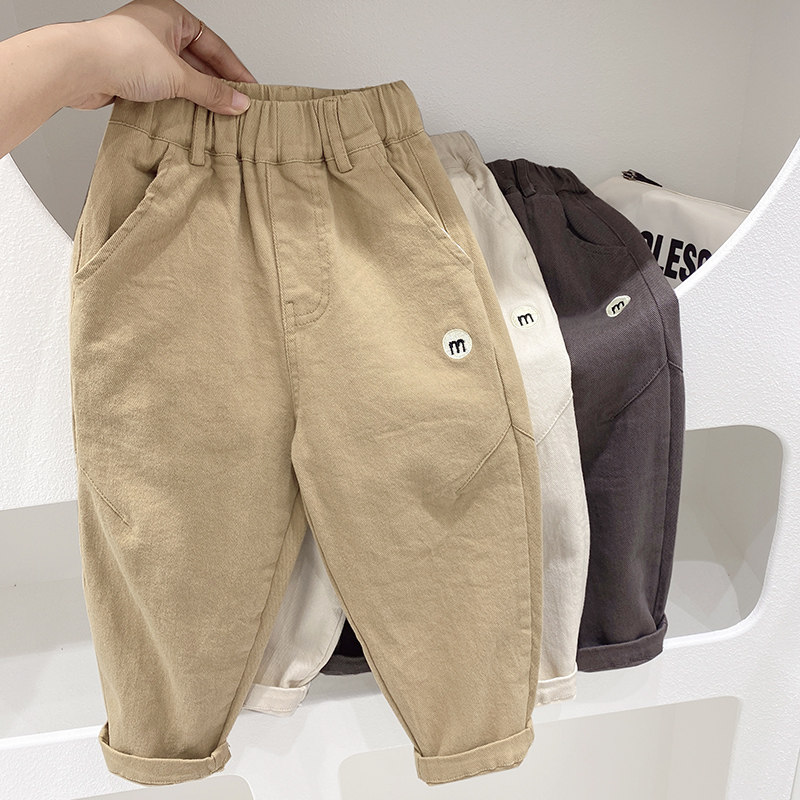 男宝春装宝宝裤子男童春秋款2026春款童装休闲裤儿童小童韩范潮酷