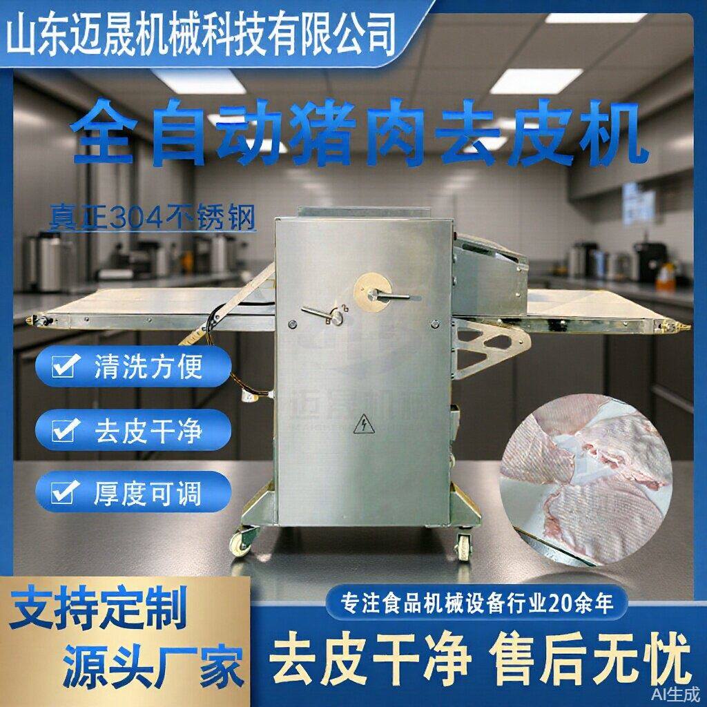 全自动猪肉去皮机设备厂家糟头肉 大型扒皮剥皮机 商用猪肉去皮机