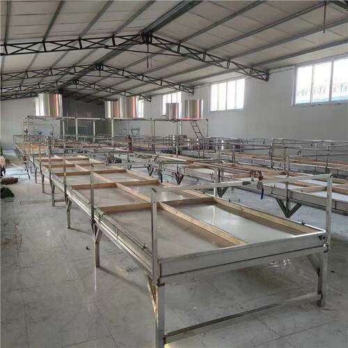 曲阜鼎立峰手工豆油皮机不锈钢2*4米腐竹生产线蒸汽加热厂家