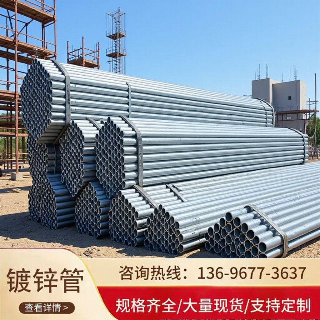 合肥现货q235b镀锌管DN200 DN250大口径镀锌管 镀锌圆管 大棚管