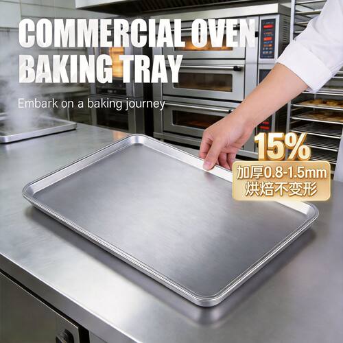 纯铝盘商用加厚长方形60*40铝烤盘面包烘焙烤箱专用托盘