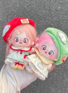 (现货)汪汪苹果派10cm 海星/浮梦/努努/未定/捶捶体10cm棉花娃衣