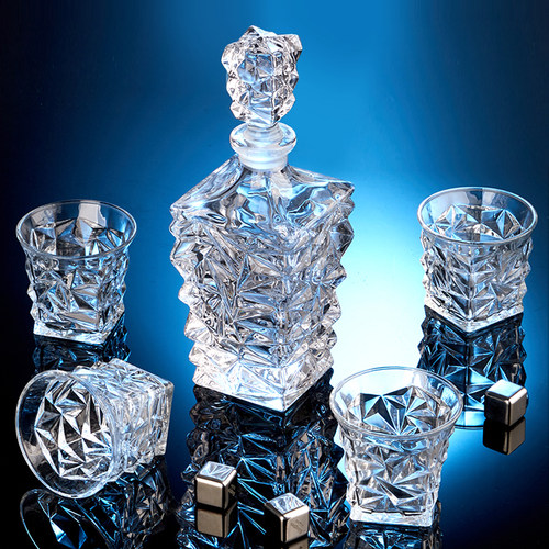 冰裂威士忌酒杯酒樽水晶洋酒杯