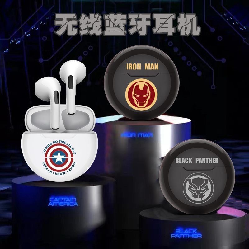 跨境新款钢铁侠无线蓝牙耳机半入蓝牙耳机