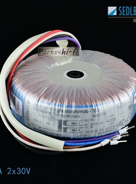 75VA双9V 12V 15V 18V 22V 30V德国Sedlbauer高阶版环形变压器