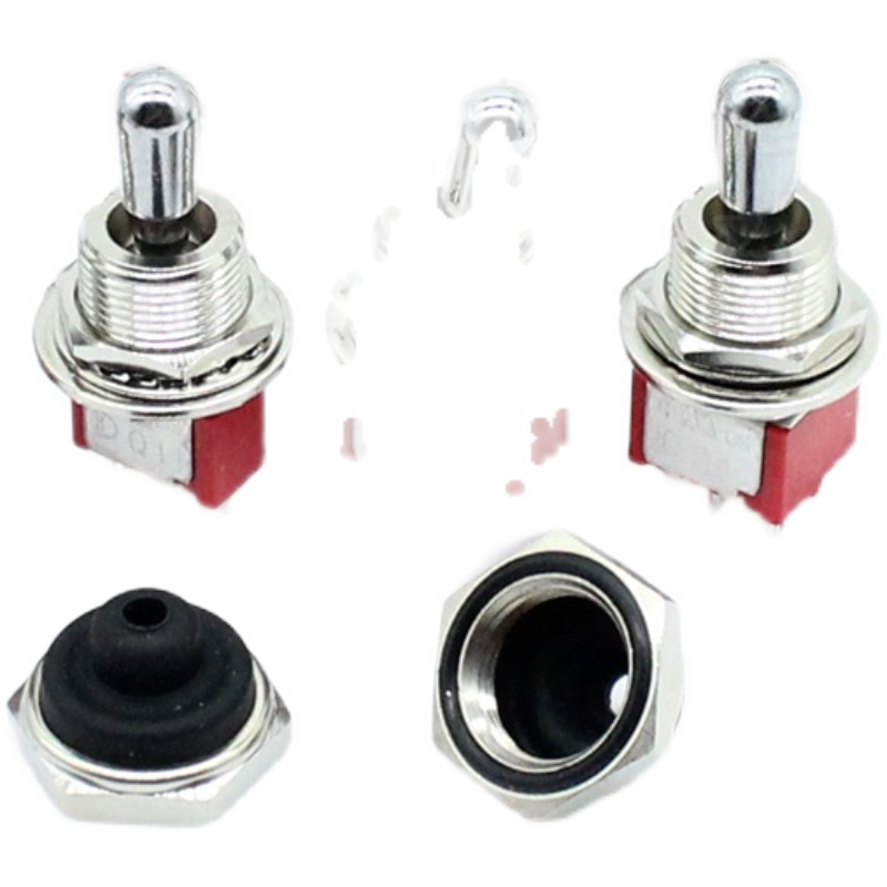 进口UL台湾德利威Q11大柄3脚6脚2档3档自复位摇头拨动钮子开关M12