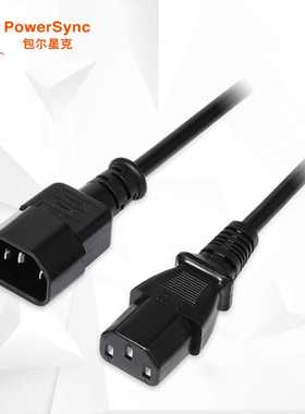 机房2mpd源u服务器箱双色黑色连线10A电源C13纯铜电机5接m延长线
