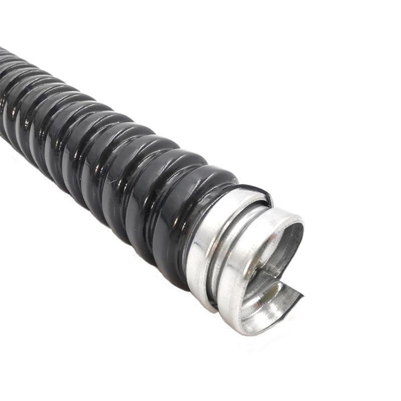 加厚热镀锌包塑金属软管蛇皮管电线套管耐高温穿线管黑色波纹管20