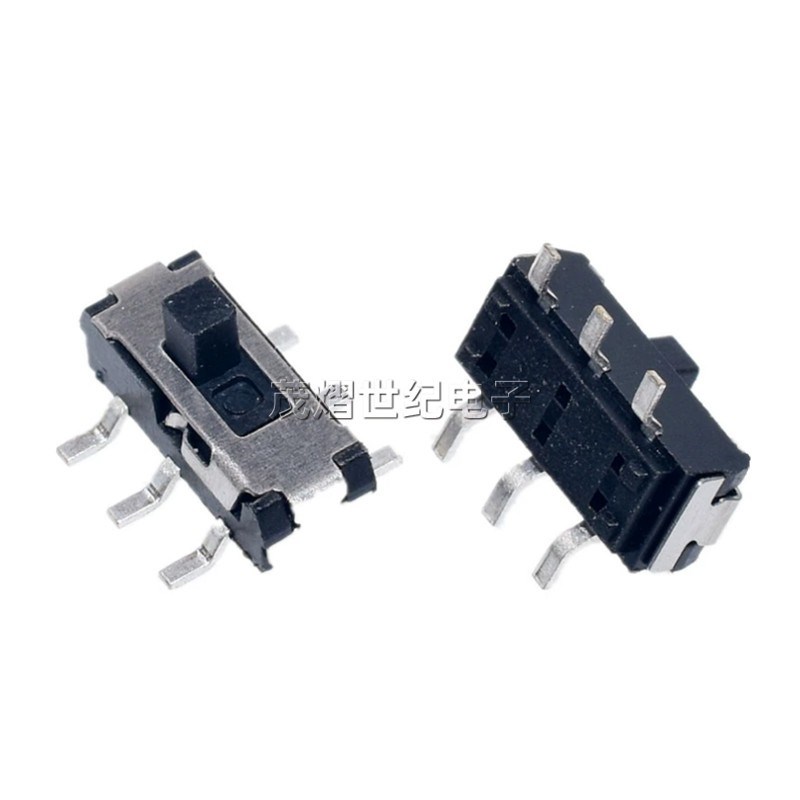 MSS-22D18 DVD拨动开关贴片3脚直插双排6脚2档手柄2MM MSS22D16G2