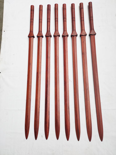 双手剑于承惠实木一体剑配重版红尘款原木原色木剑长剑双手剑