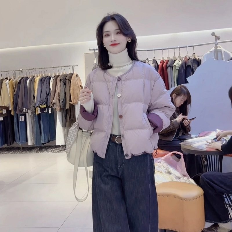 冬季新款短款轻薄羽绒服女韩系时尚减龄显瘦保暖白鸭绒面包服外套,女装/女士精品,羽绒服,淘宝优惠券,粉丝福利购,淘宝优惠卷