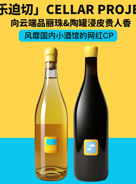 风靡国内小酒馆网红CP！行乐迫切向云端干红/去海边浸皮白葡萄酒