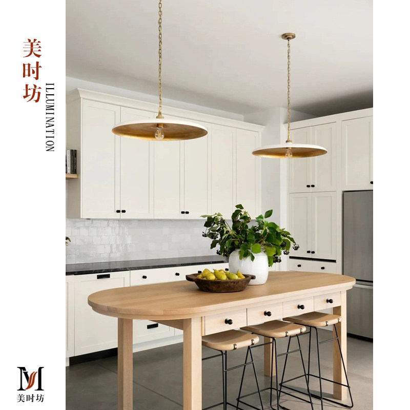美式简约VC1:1Piatto复古设计师餐厅岛台吊灯别墅玄关吧台餐桌灯