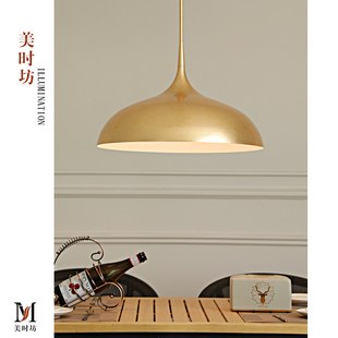 美式餐厅灯 VC1:1-Agnes复古别墅吧岛台餐桌单头设计师款书房吊灯