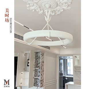 Athena Calderone石膏客厅吊灯法式复古设计师轻奢别墅卧室餐厅灯
