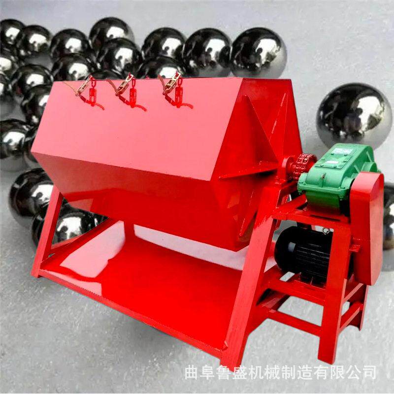 冲压件钢珠去毛刺滚桶研磨机大小型六角抛光废铁除锈橄榄型光饰机