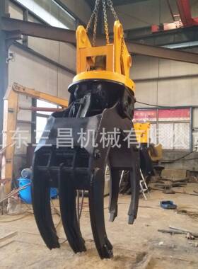 双缸液压抓木器12-18T抓木器液压旋转抓木机旋转式抓木器