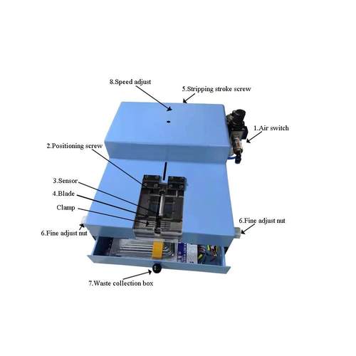 气动剥线机免换刀新能源电缆线束脱皮机多芯护套线自动拨线剥皮机
