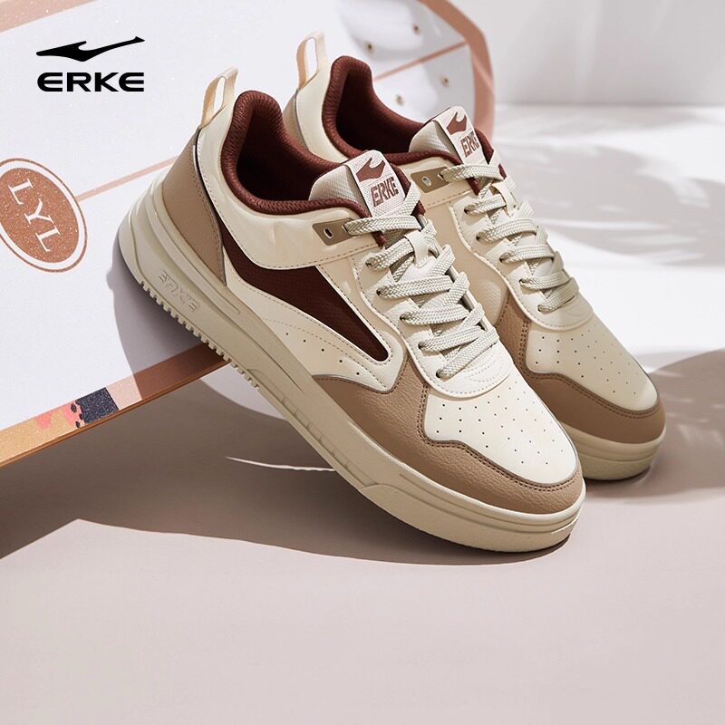 鸿星尔克男鞋滑板鞋男2026春夏季新款轻便潮流小白鞋休闲运动鞋男