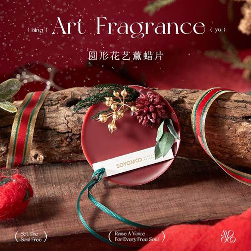 圣诞装饰香挂车载香薰挂片衣柜香薰蜡片室内香氛送女朋友闺蜜礼物