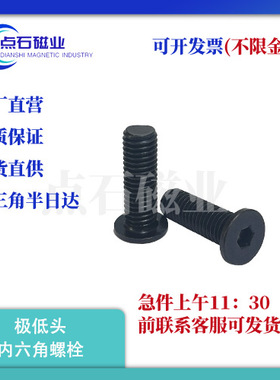 碳钢超薄头内六角螺丝极低头内六角螺栓CBSS2/2.5/3/4/5/6/8-3/4/